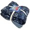 Midnight Flowers Anti-Pill Premium No-Sew Throw Fleece Fabric Kit
